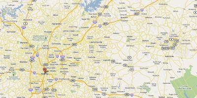 Karta över Atlanta ga