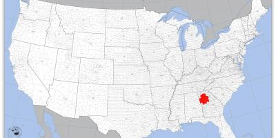 Atlanta på oss karta