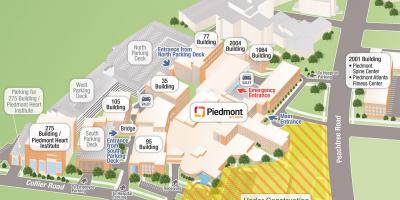 Piemonte sjukhus karta