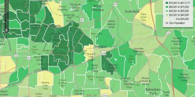 Demografiska kartan över Atlanta
