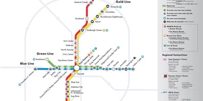 Atlanta tåg karta